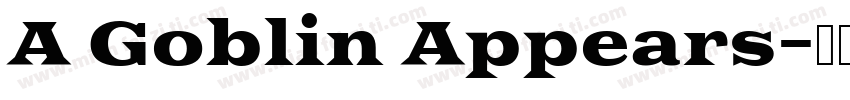 A Goblin Appears字体转换